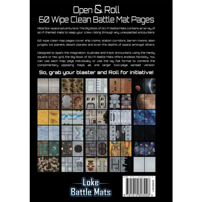 Big Book of Sci-Fi Battle Mats - 12x9" A4 RPG Loke 