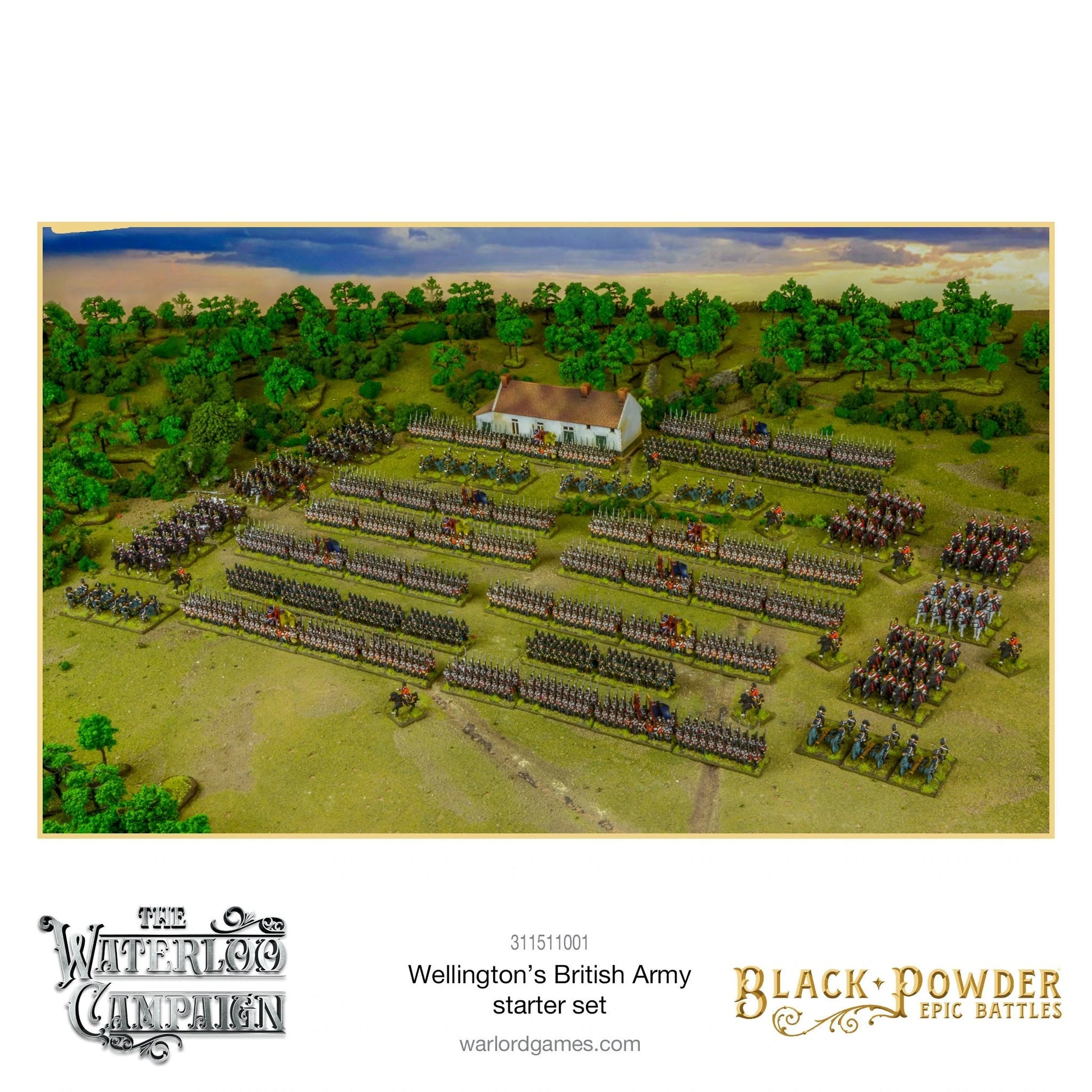 Black Powder Epic Battles: Waterloo - Wellington's British Starter Set Miniatures Warlord Games 
