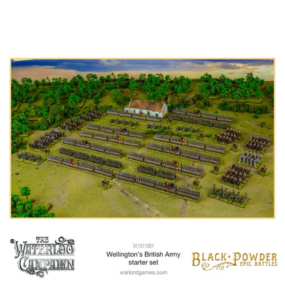 Black Powder Epic Battles: Waterloo - Wellington's British Starter Set Miniatures Warlord Games 