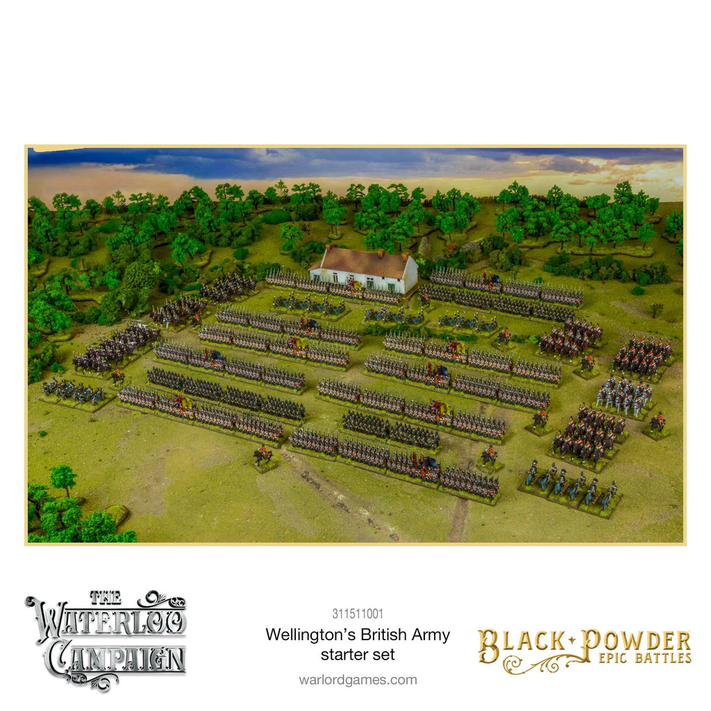 Black Powder Epic Battles: Waterloo - Wellington's British Starter Set Miniatures Warlord Games