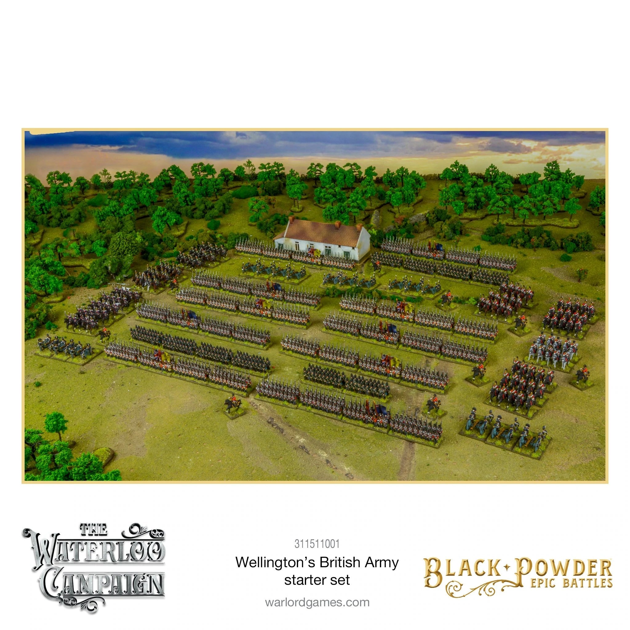 Black Powder Epic Battles: Waterloo - Wellington's British Starter Set Miniatures Warlord Games