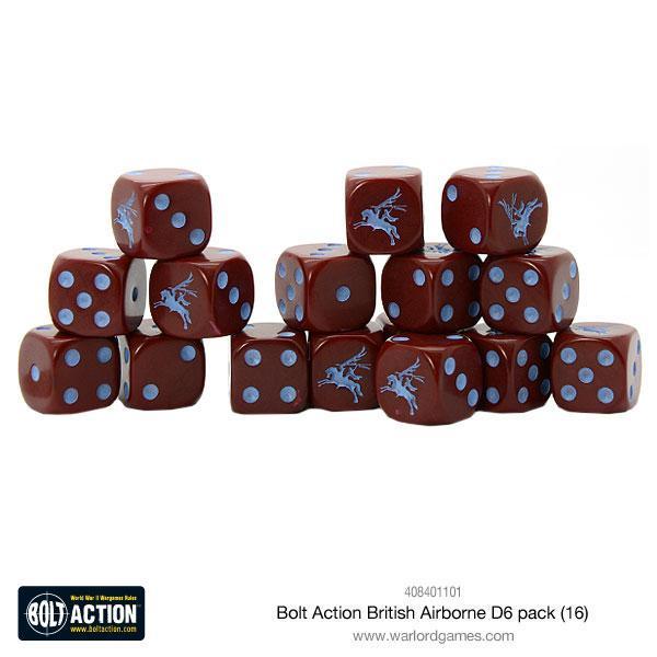 Bolt Action British Airborne D6 Pack Dice Warlord Games