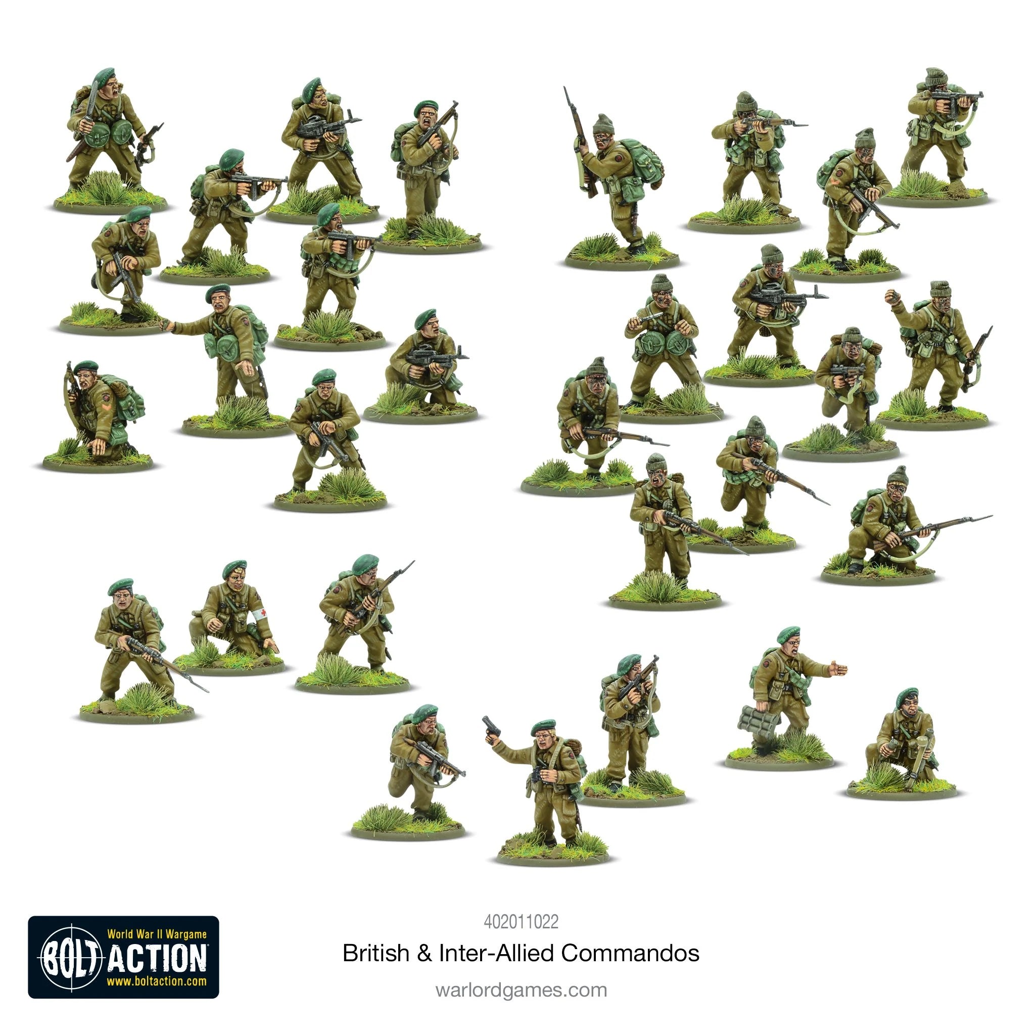 Bolt Action: British & Inter-Allied Commandos Miniatures Warlord Games