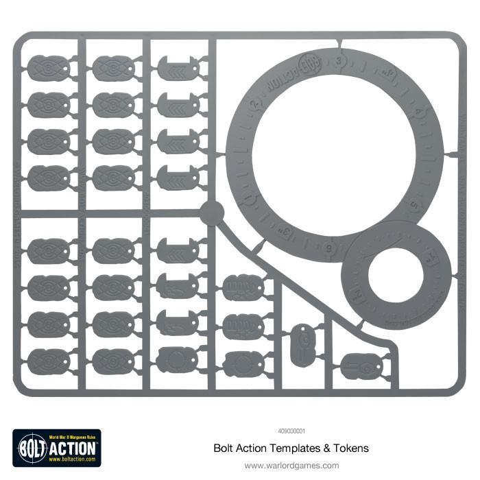 Bolt Action Templates Miniatures Warlord Games