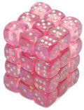 Borealis Pink/Silver: 12mm Dice Block (36 Dice) General CHESSEX