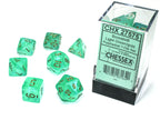 Borealis® Polyhedral Light Green/gold Luminary™ 7-Die Set Dice CHESSEX