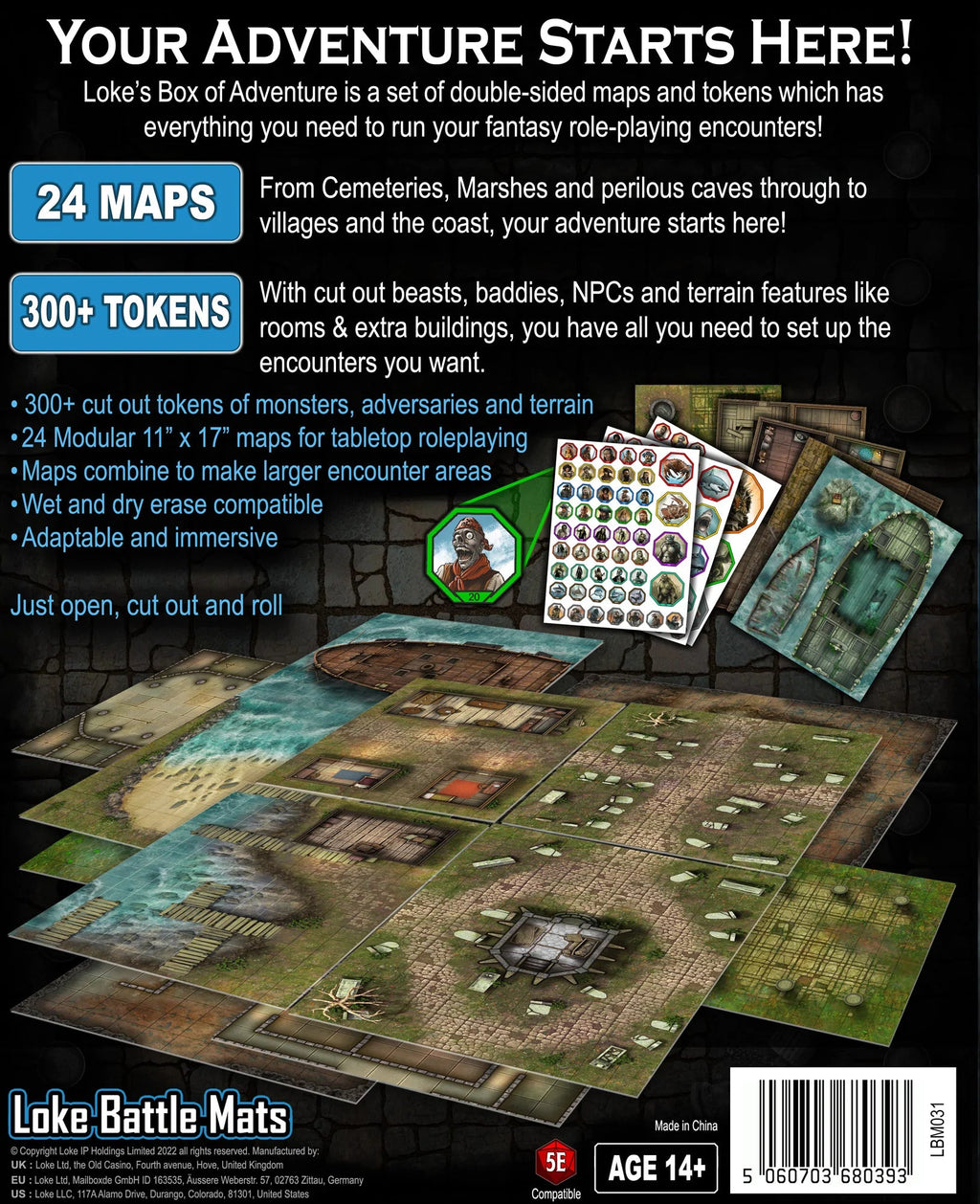Box of Adventure - Coast of Dread RPG Loke