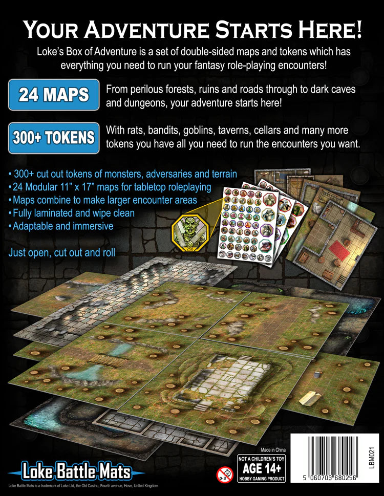 Box of Adventure - Valley of Peril RPG Loke