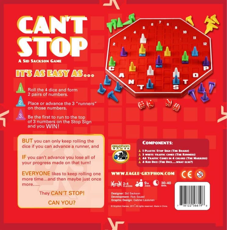 Can't Stop (English Edition) Board Games Eagle-Gryphon Games