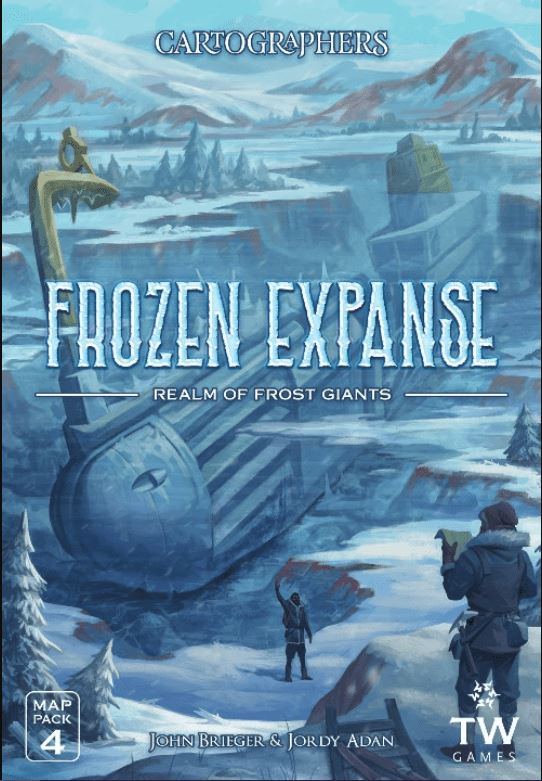 Cartographers: Map Pack 4 – Frozen Expanse: Realm of Frost Giant Board Game Thunderwork Games
