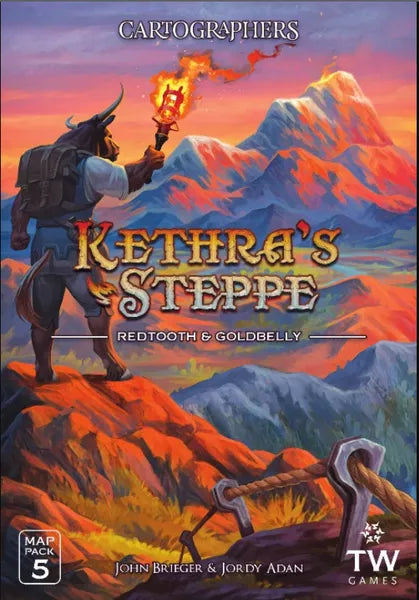 Cartographers: Map Pack 5 – Kethra's Steppe: Redtooth & Goldbelly Board Games Thunderwork Games