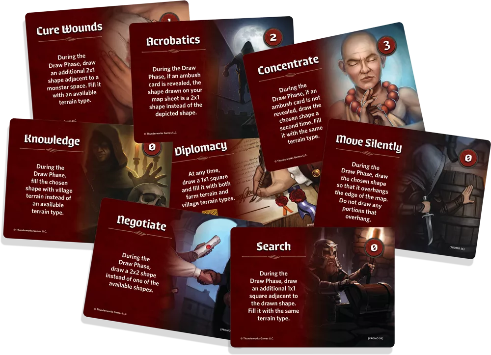 Cartographers: Skills Mini Expansion Board Games Thunderworks