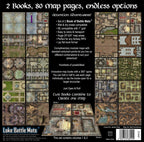 Castles, Crypts and Caverns Books of Battle Mats RPG Loke 