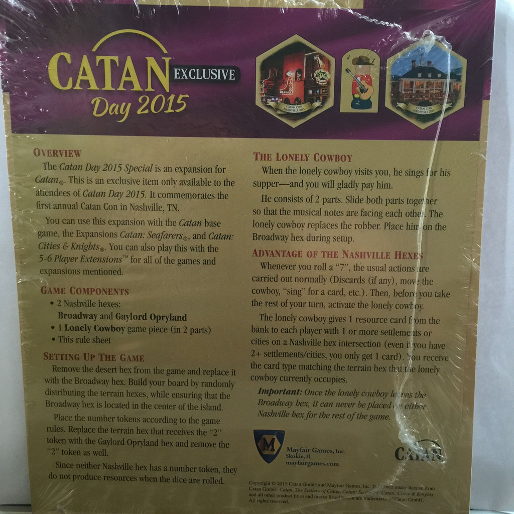 Catan Day 2015 Expansion Board Games Catan