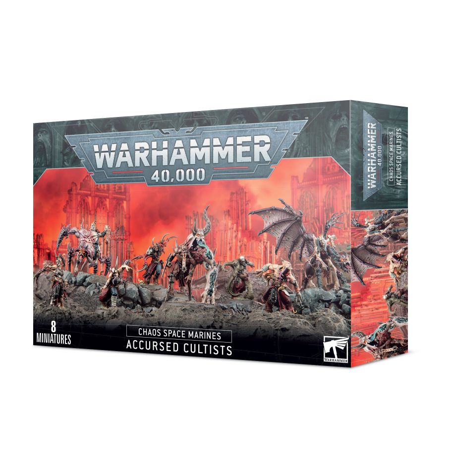 Chaos Space Marines Accursed Cultists Miniatures Games Workshop