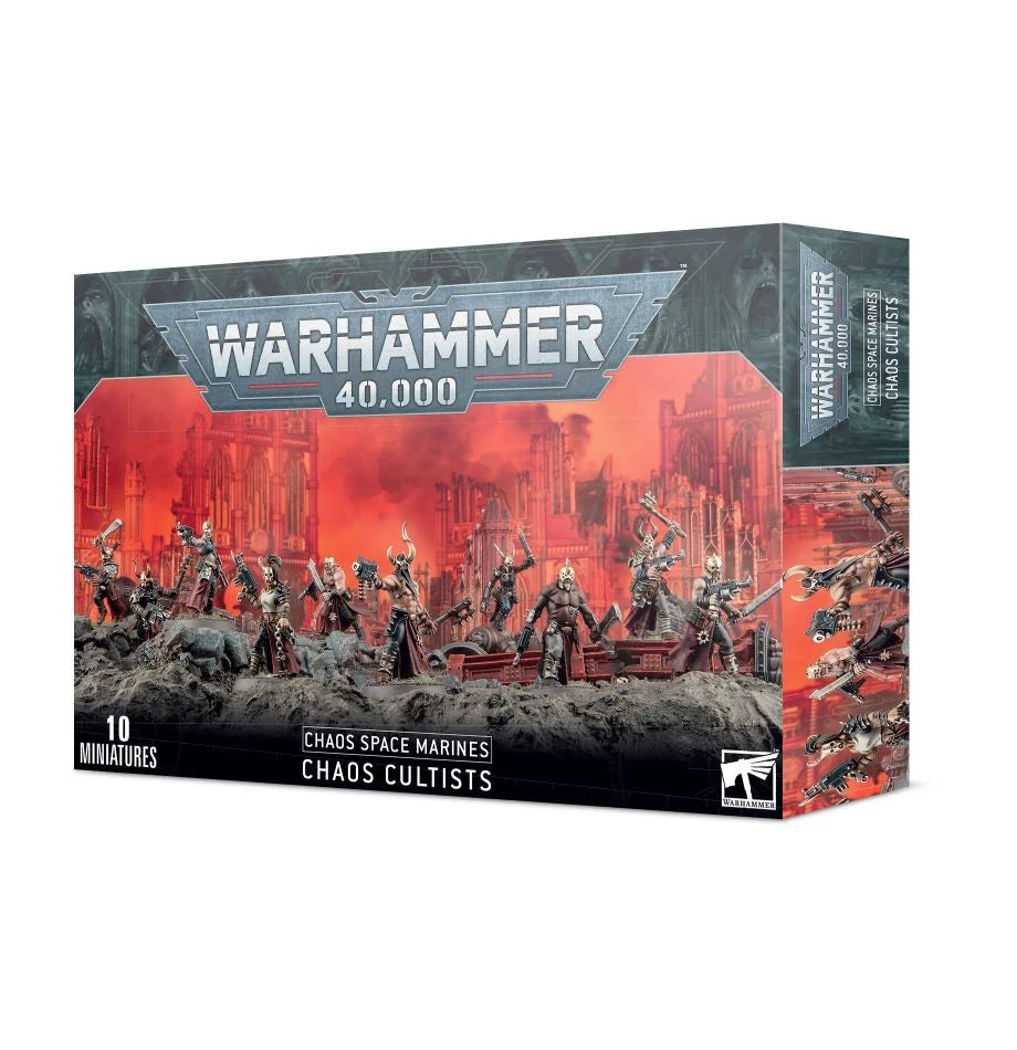 Chaos Space Marines Chaos Cultists Miniatures Games Workshop