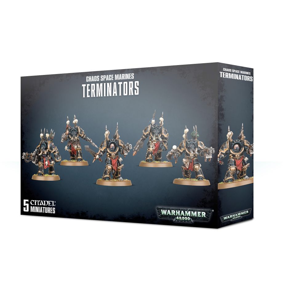 Chaos Space Marines Terminators Miniatures Games Workshop