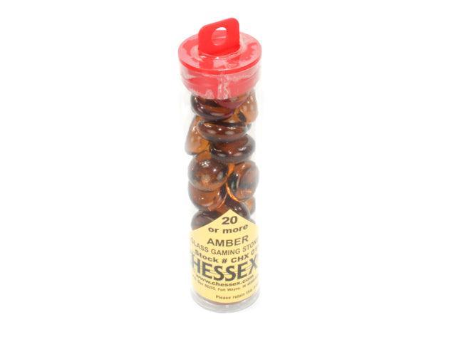 Chessex Glass Stones (20 pcs) Supplies CHESSEX Amber