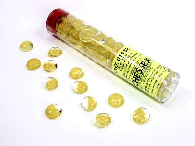 Chessex Glass Stones (40 pcs) Supplies CHESSEX Yellow Catseye
