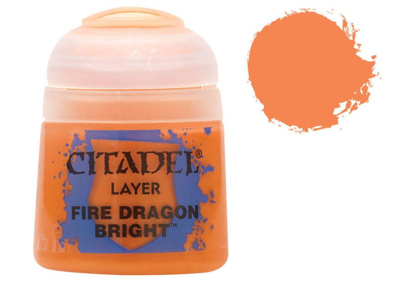 Citadel Layer Paint 12ml: Fire Dragon Bright Paint Games Workshop 