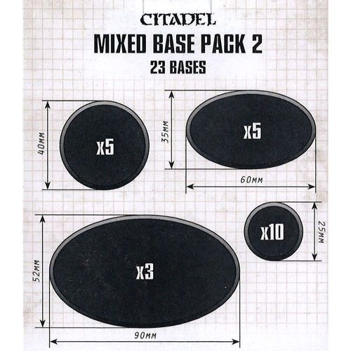 Citadel Mixed Base Pack 2 Miniatures Games Workshop