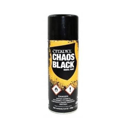 Citadel Spray Paint Paint Games Workshop Chaos Black 