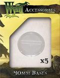 Clear Translucent Bases Supplies Wyrd 40mm (5pc)