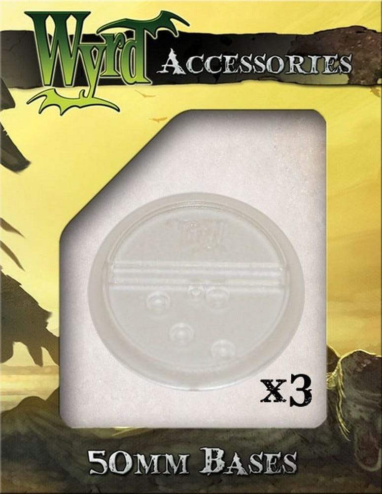 Clear Translucent Bases Supplies Wyrd 50mm (3pc)