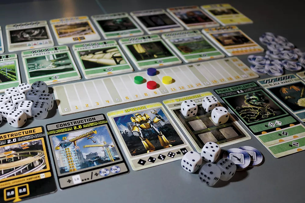 Colony the dice building resource management game Board Games Bezier Games
