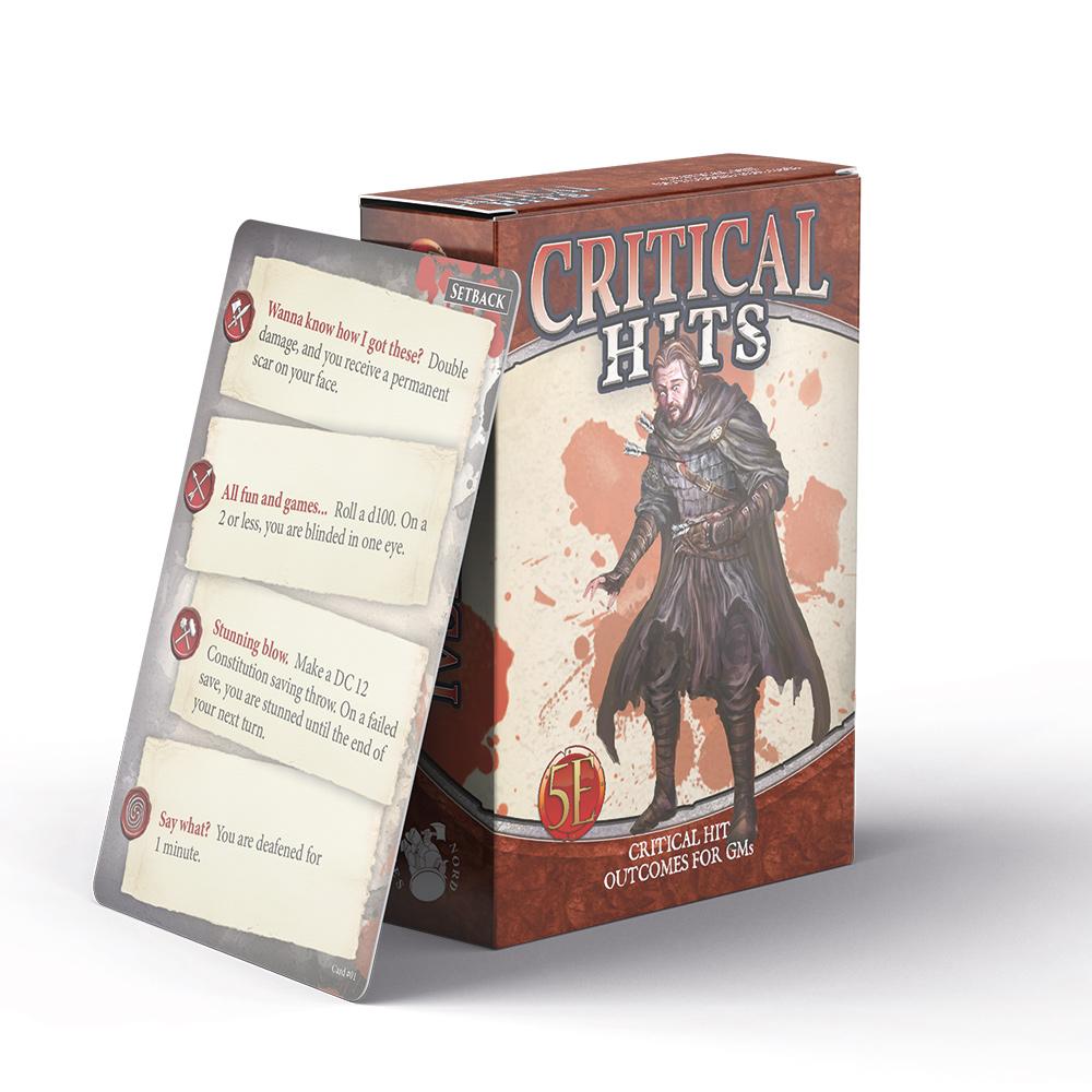 Critical Hit Deck for GMs (5E) RPG Nord Games