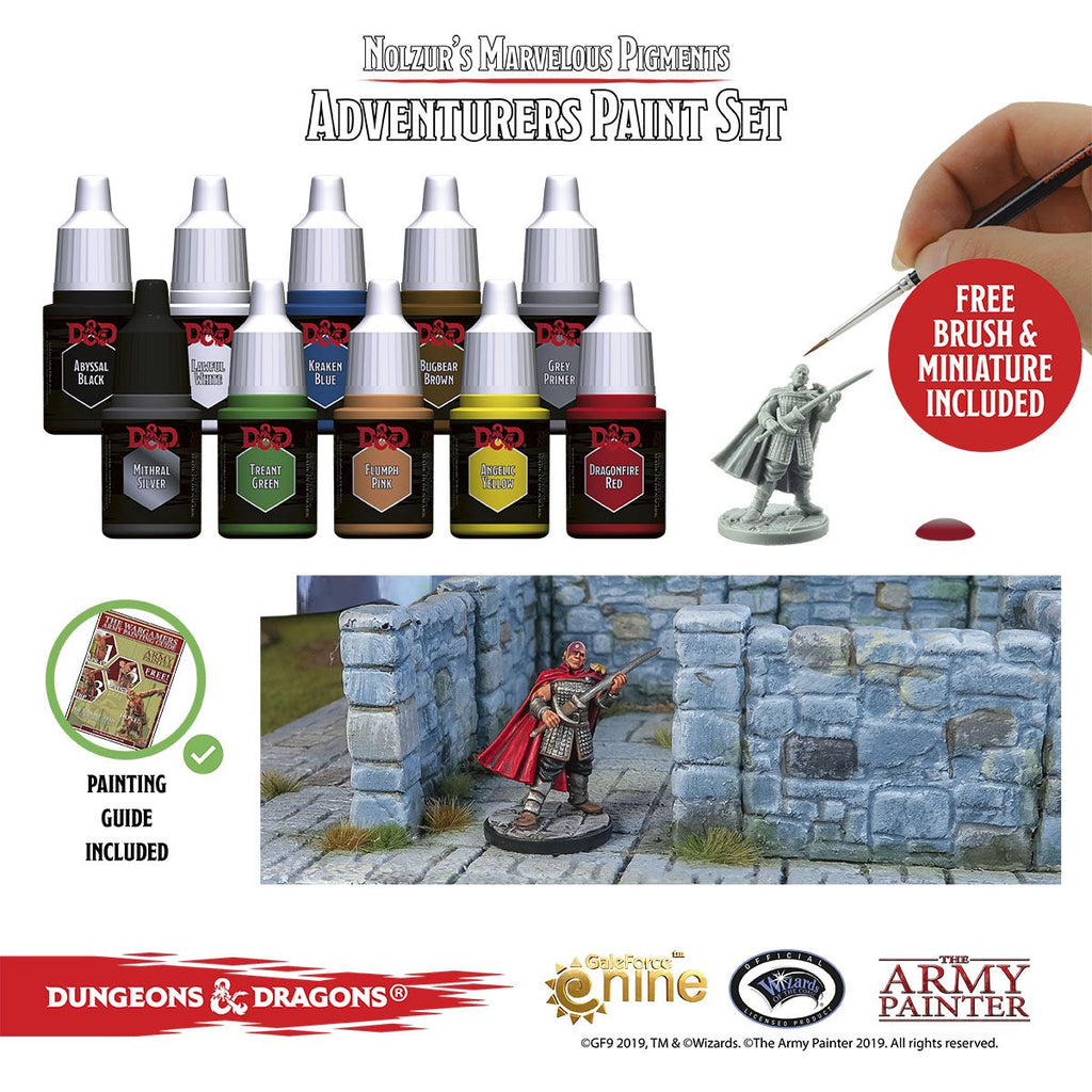 D&D Adventurers Paint Set Paint The Army Painter