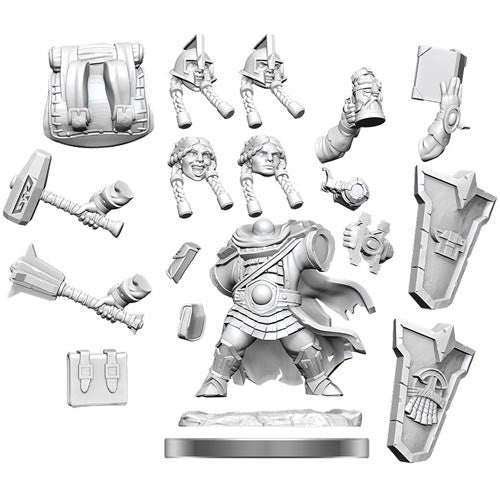 D&D Frameworks W1 - Female Dwarf Cleric Miniatures Wizkids