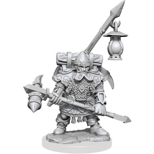 D&D Frameworks W1 - Male Dwarf Fighter Miniatures Wizkids