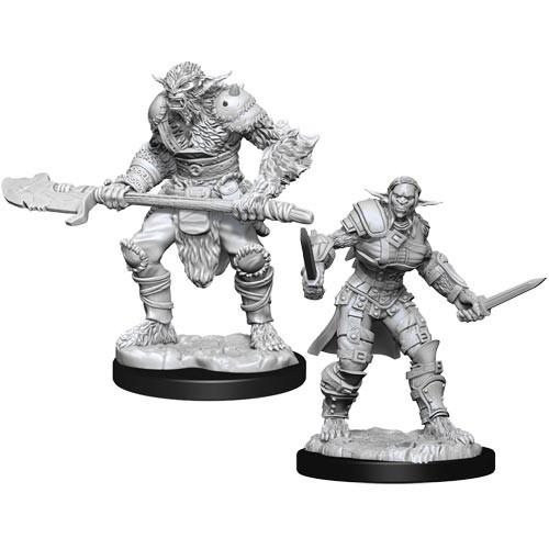 D&D Nolzur’s Marvelous Unpainted Miniatures: Bugbear Barbarian & Rogue Miniatures Wizkids