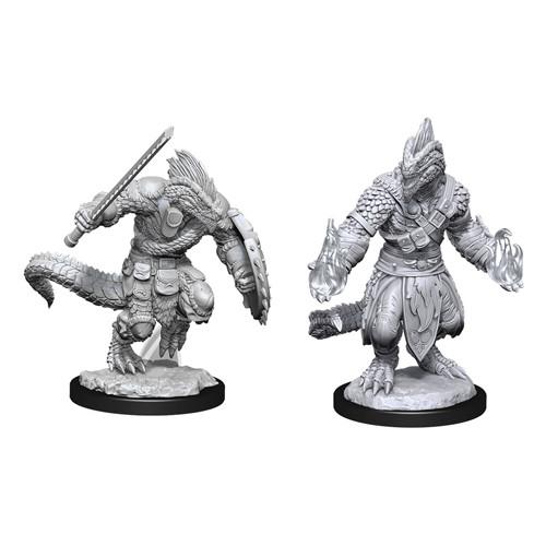 D&D Nolzur’s Marvelous Unpainted Miniatures: Lizardfolk Barbarian & Cleric Miniatures Wizkids
