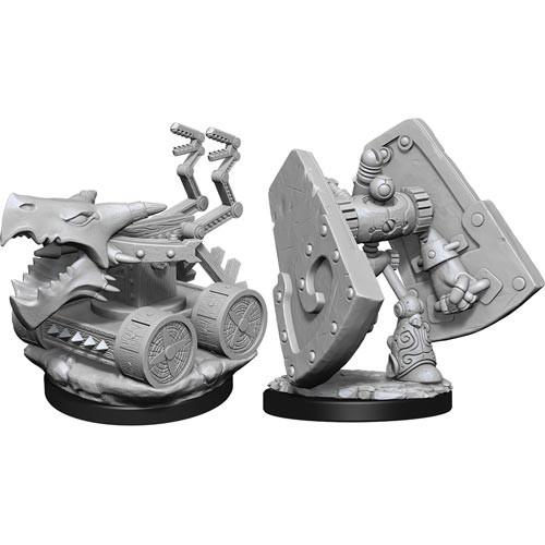 D&D Nolzur’s Marvelous Unpainted Miniatures: Stone Defender & Oaken Bolter Miniatures Wizkids