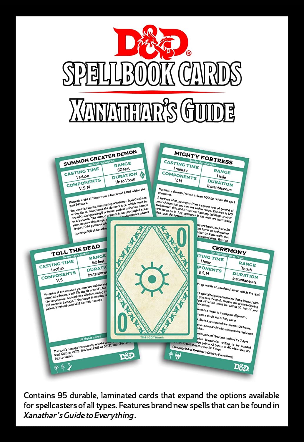 D&D Spellbook Cards: Xanathar's Guide to Everything Role Playing Game Gale Force 9