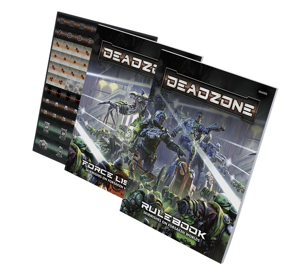 Deadzone 3rd Edition Rulebooks and Counter Sheet Pack Miniatures Mantic