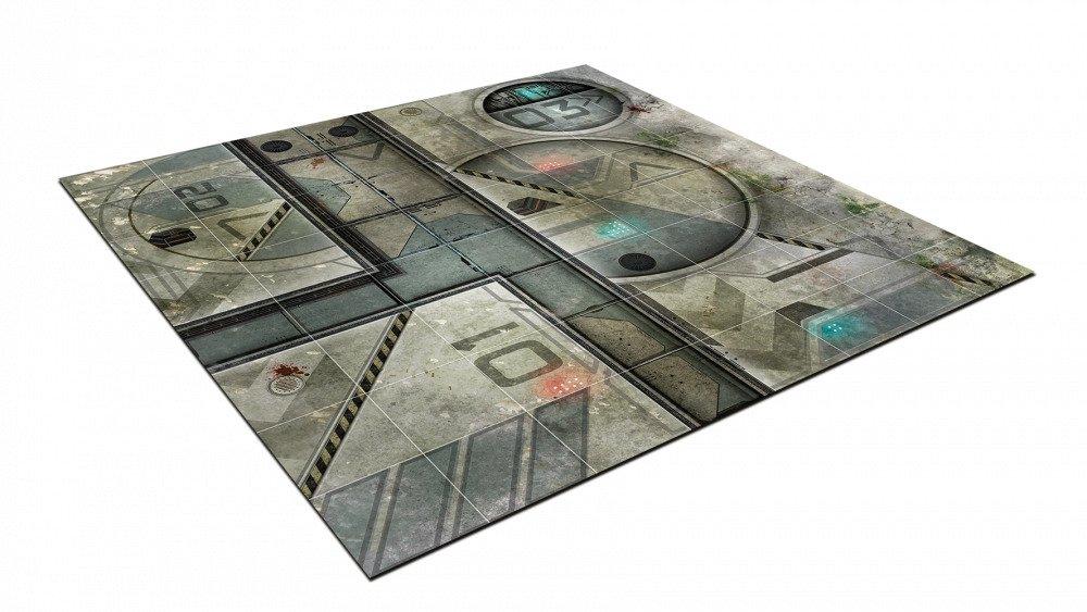 Deadzone Gaming Mat Two Miniatures Mantic