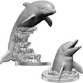 Deep Cuts Unpainted Miniatures: Dolphins Miniatures Wizkids