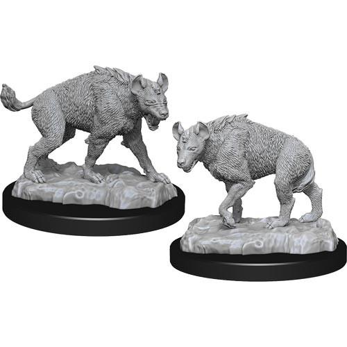 Deep Cuts Unpainted Miniatures: Hyenas Miniatures Wizkids