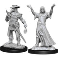 Deep Cuts Unpainted Miniatures: Plague Doctor & Cultist Miniatures Wizkids