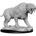 Deep Cuts Unpainted Miniatures: Saber-Toothed Tiger Miniatures Wizkids