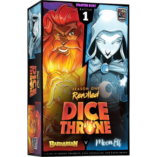Dice Throne: Season One Rerolled - Battle 1 - Barbarian v. Moon Elf Card Games ROXLEY GAMES 