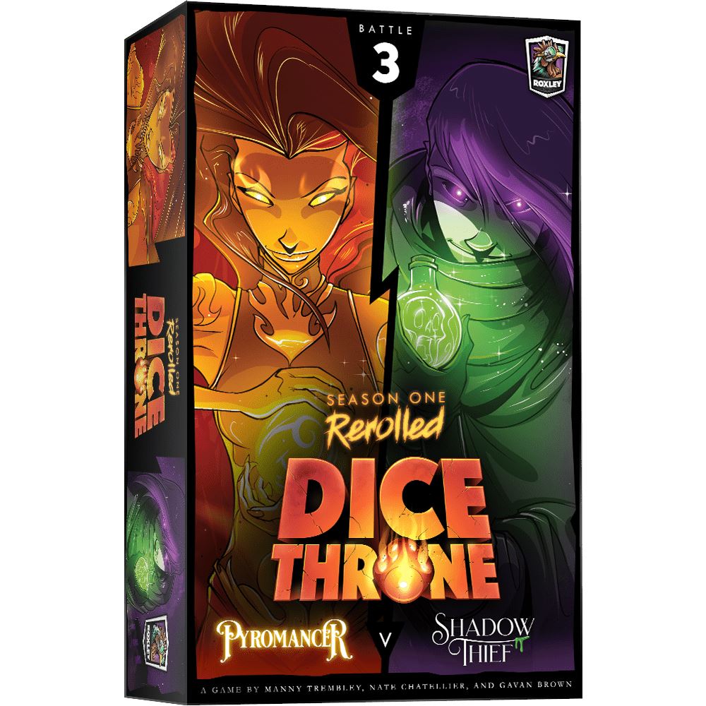 Dice Throne: Season One Rerolled - Battle 3 - Pyromancer v. Shadow Thief Card Games ROXLEY GAMES