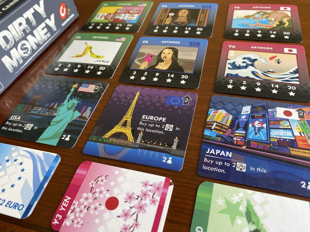Dirty Money: The Money Laundering Game Board Game Capital Gains Studio