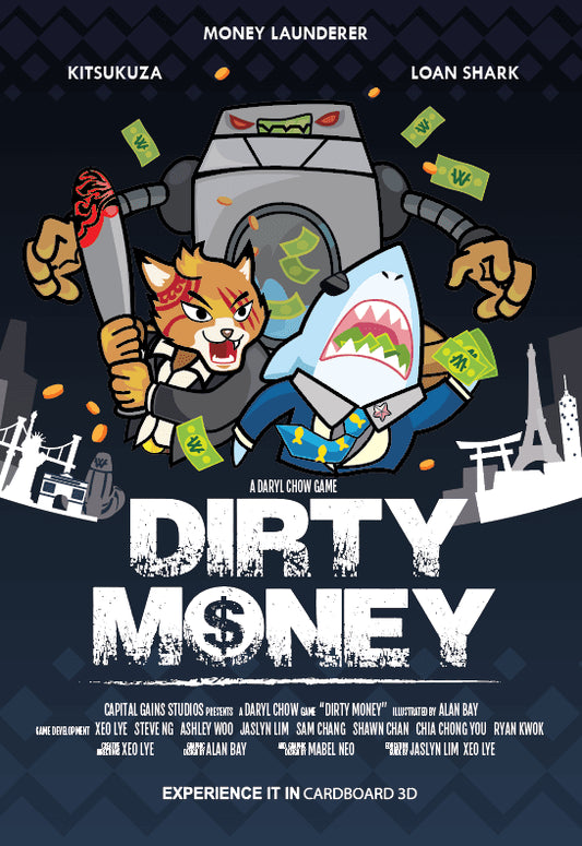 Dirty Money: The Money Laundering Game Board Game Capital Gains Studio 