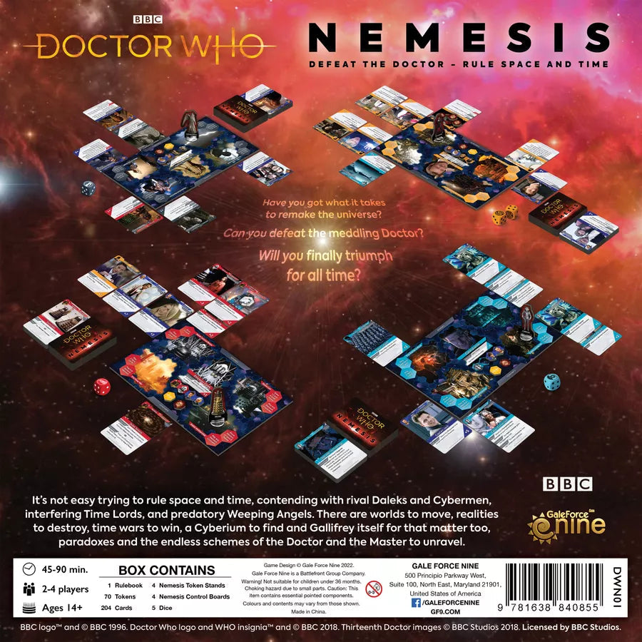 Doctor Who: Nemesis Board Games Gale Force 9