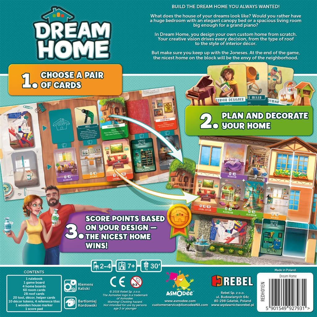 Dream Home Board Games Rebel Studio