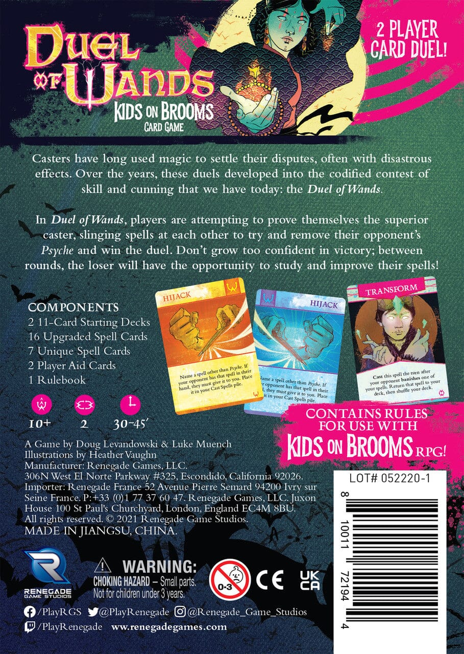 Duel of Wands Kids on Brooms Card Game Card Games Renegade Games Studios